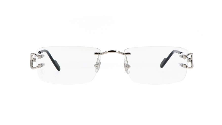 Lunettes de vue Cartier CT0344O 004 56-19 Argent Large en stock