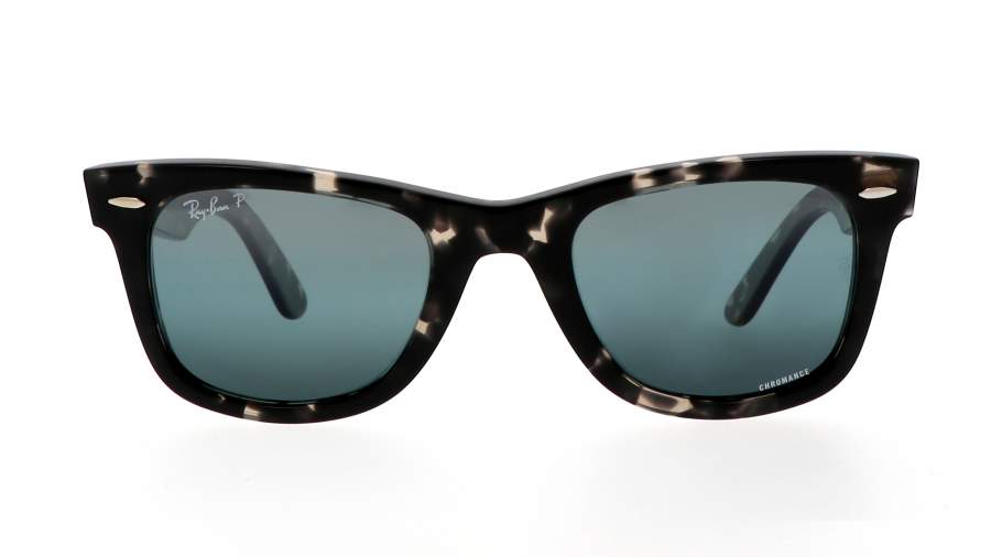 Lunettes de soleil Ray-ban Original wayfarer RB2140 1333/G6 50-22 Grey havana en stock