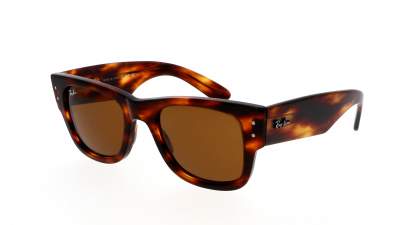 Lunettes de soleil Ray-ban Mega wayfarer RB0840S 954/33 51-20 Striped havana en stock